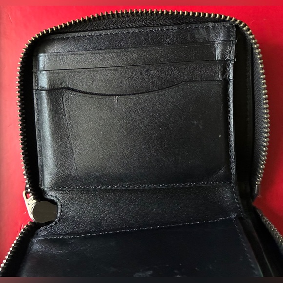 Coach Signature Canvas Small Zip Wallet in Brown/Tan - Picture 5 of 12